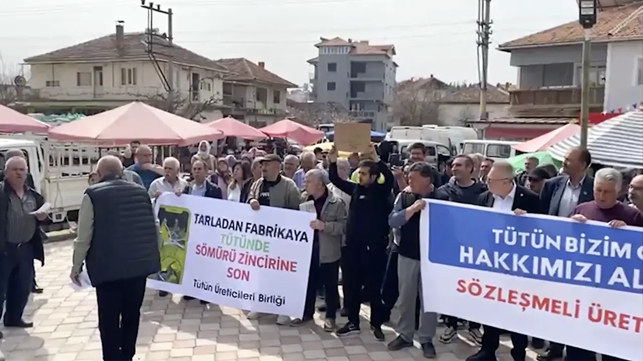 Eşme'de Tütün Çiftçilerinden Protesto: “Emeğimiz Sömürülüyor”