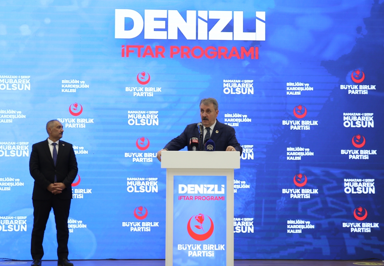 BBP Genel Başkanı Destici, Denizli'de iftar programında konuştu: