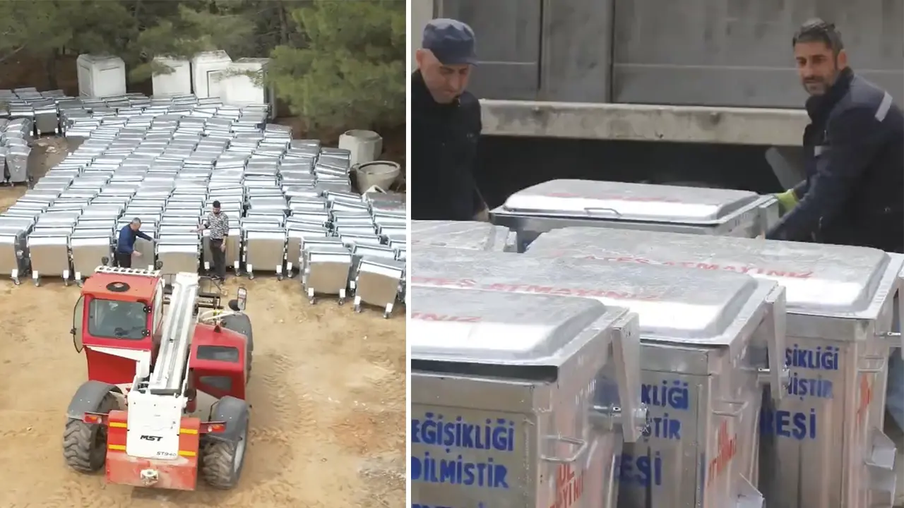 Köylere 650 Yeni Çöp Konteyneri Dağıtıldı