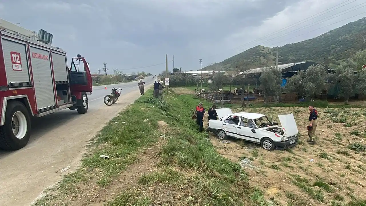 Şarampole Uçan Otomobilden 5 Yaralı Çıkarıldı!