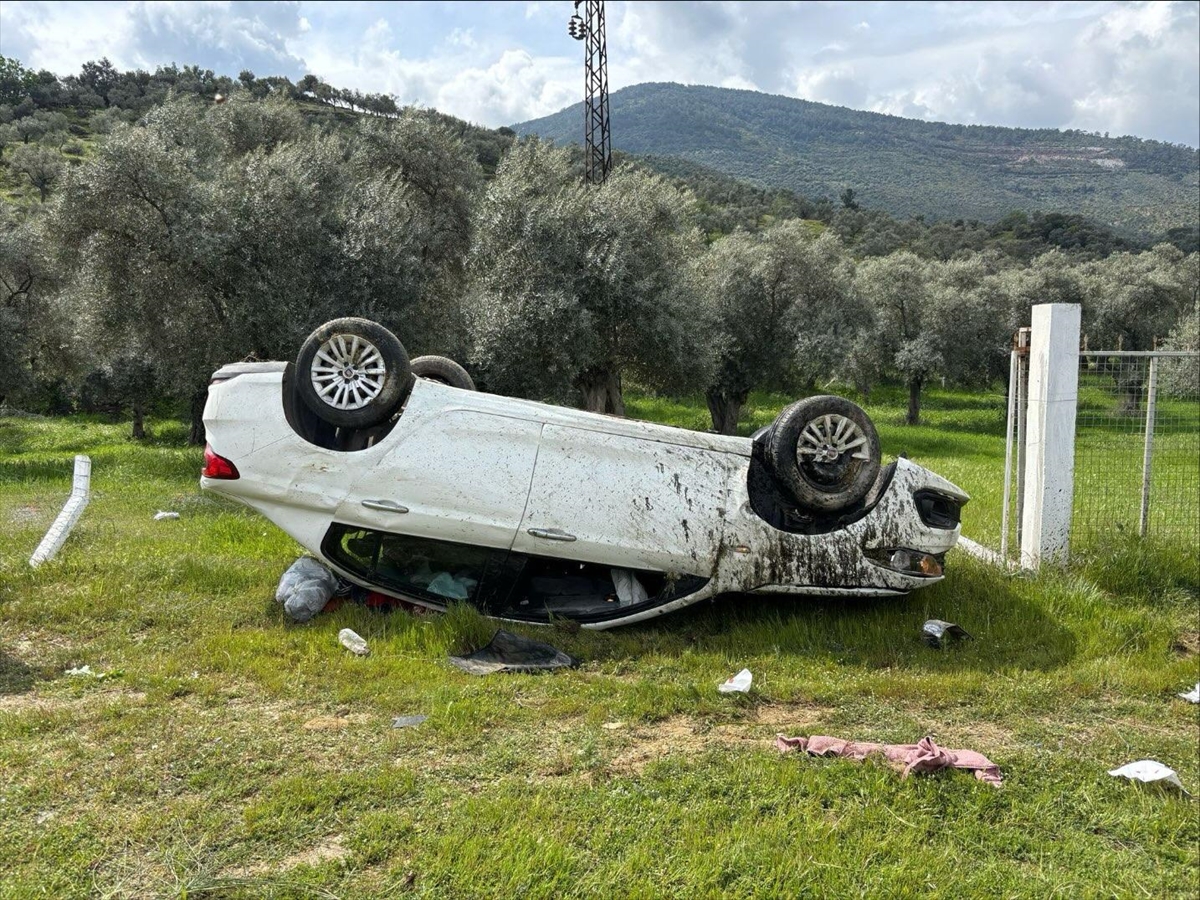 Muğla'da devrilen otomobildeki 1 kişi öldü, 5 kişi yaralandı
