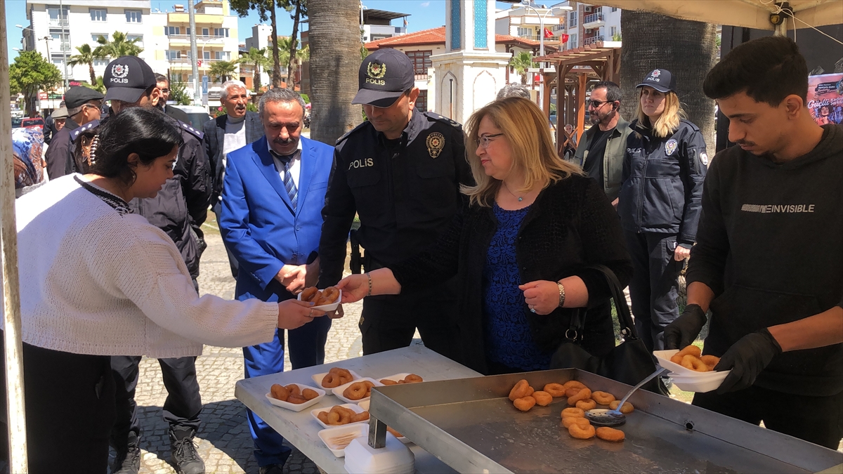 Germencik'te şehit polisler için mevlit okutuldu