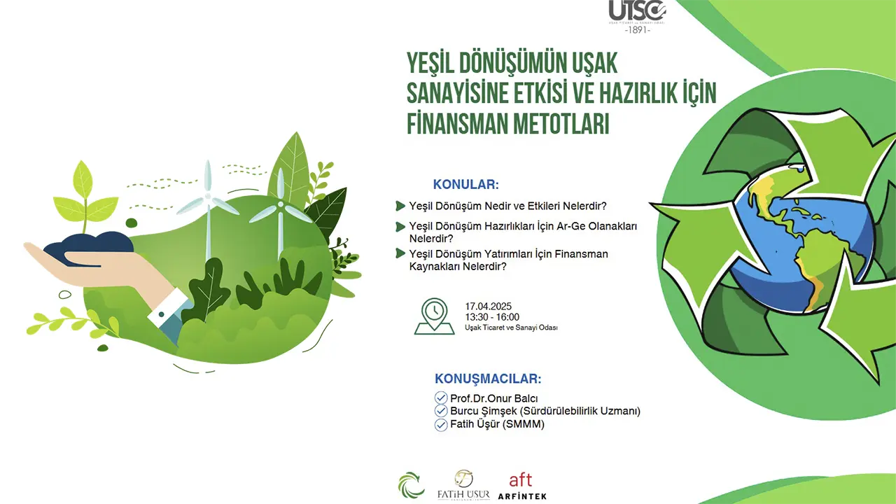 17 Nisan’da UTSO’da Yeşil Gelecek Konuşulacak: Sen de Katıl!
