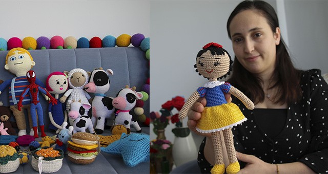 Kızı için örmeye başladığı amigurumi geçim kapısı oldu