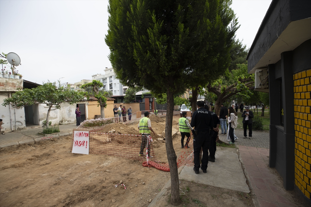 Aydın'da yol yenileme çalışmasında insan kemikleri bulundu