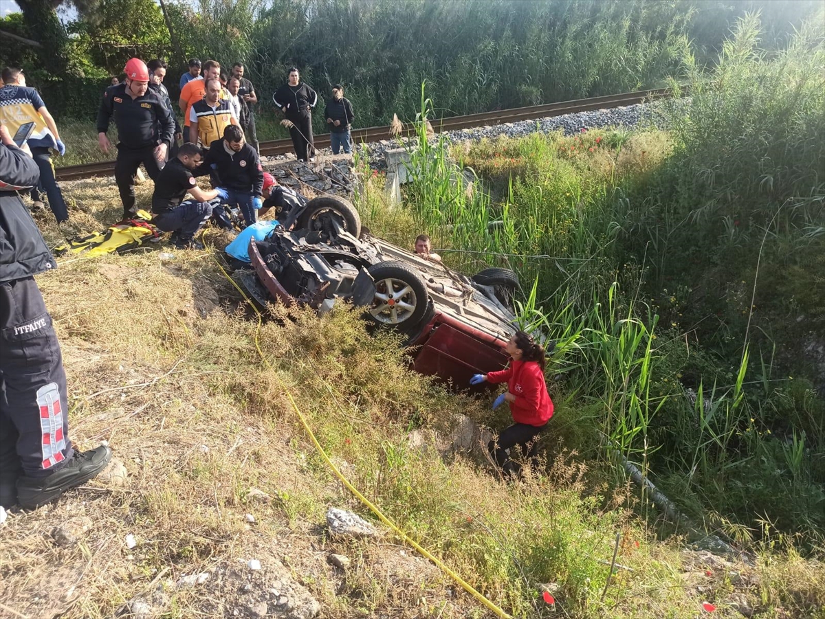 Aydın'da devrilen otomobilin sürücüsü öldü
