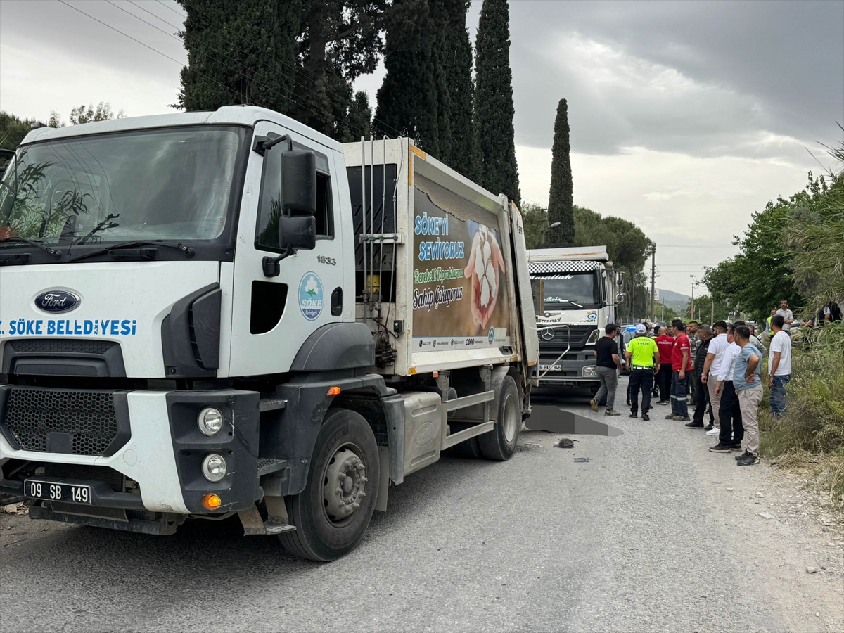 Aydın'da hafriyat kamyonunun çarpması sonucu ölen temizlik işçisi toprağa verildi
