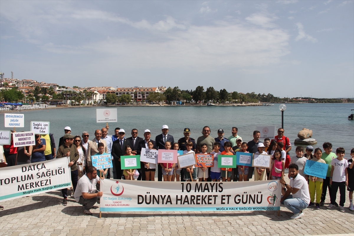 Datça'da "Sağlık için Hareket Et Günü" kapsamında yürüyüş etkinliği düzenlendi