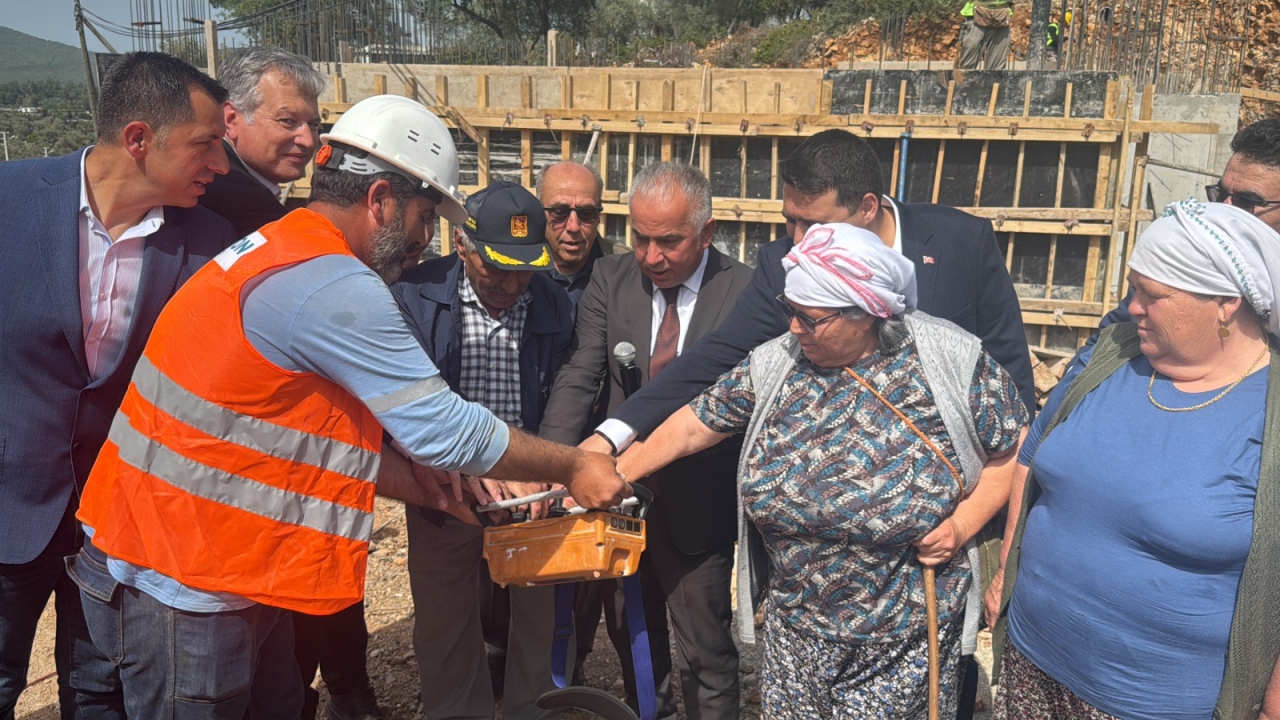 Bodrum'da Çamlık Cami için temel atma töreni düzenlendi