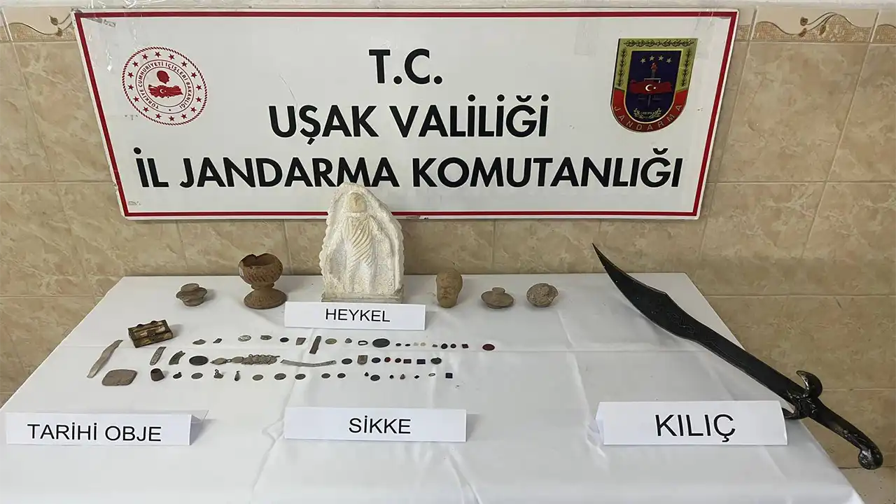 Uşak'ta Evinde Tarihi Eser Saklayan Şahıs Yakalandı