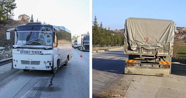 Uşak'ta Kamyona Çarpan İşçi Servisindeki 5 Kişi Yaralandı