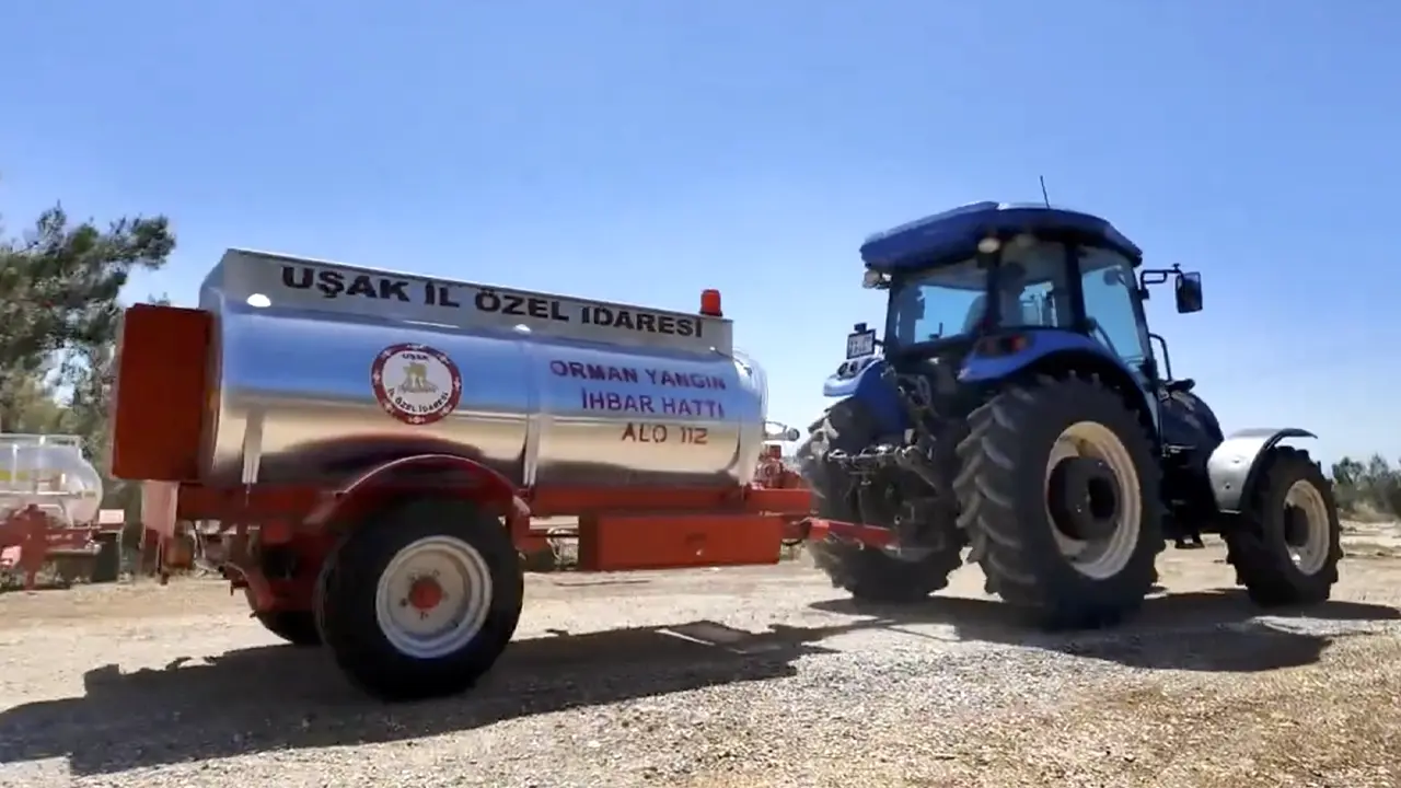 Uşak'ın Köylerine Yangın Tankeri Dağıtımı Başladı!