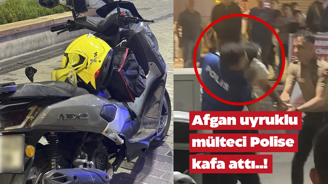 Saldırdı, Yakalandı, Yetmedi Polise Kafa Attı! Mülteci Uşak'ı Birbirine kattı..!