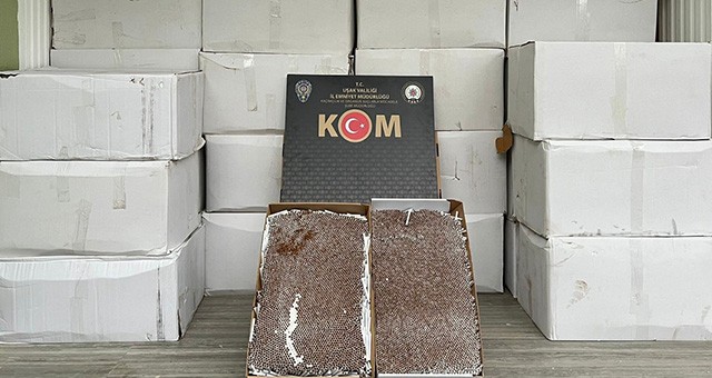 Uşak'ta 1 milyon 670 bin kaçak sigara ele geçirildi