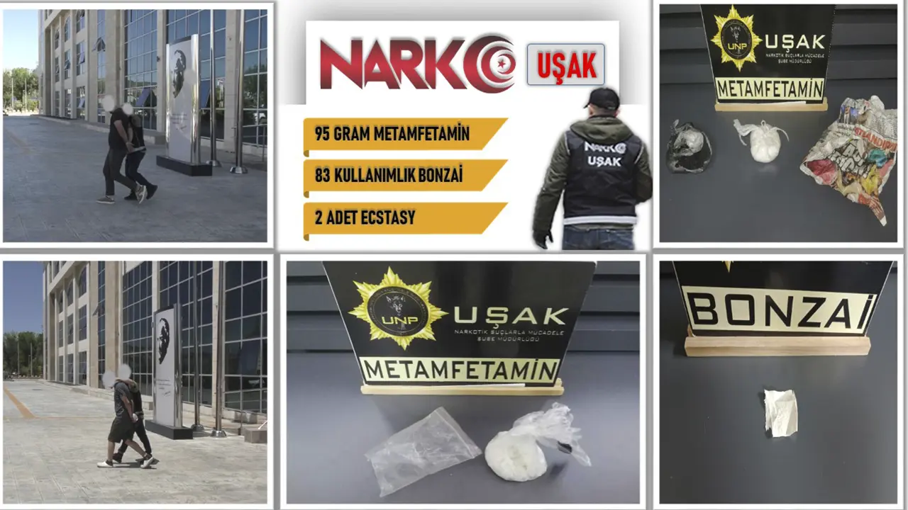 Uşak’ta Uyuşturucuya Geçit Yok: 3 Ayrı Operasyonda 3 Tutuklama