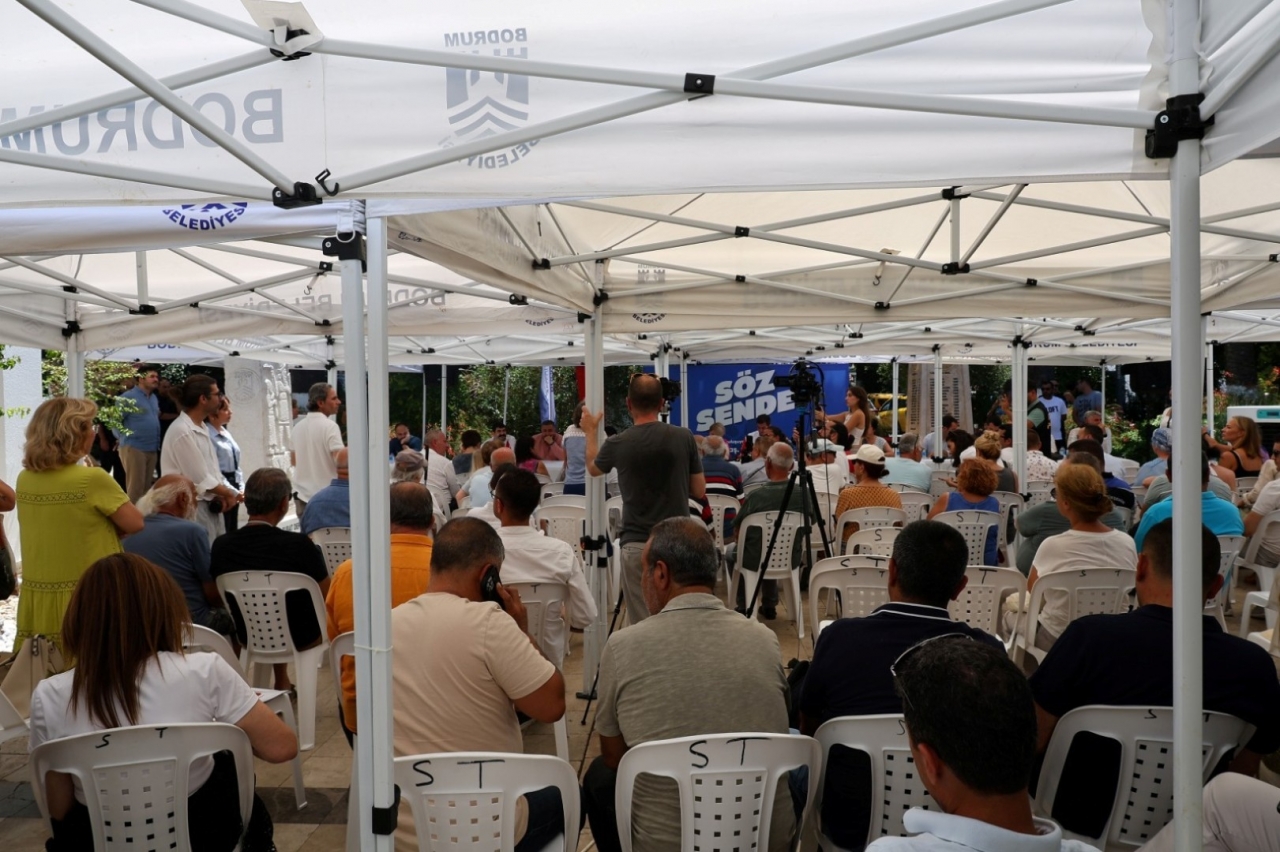 Bodrum Belediyesi "Açık Mikrofon" toplantısı yaptı