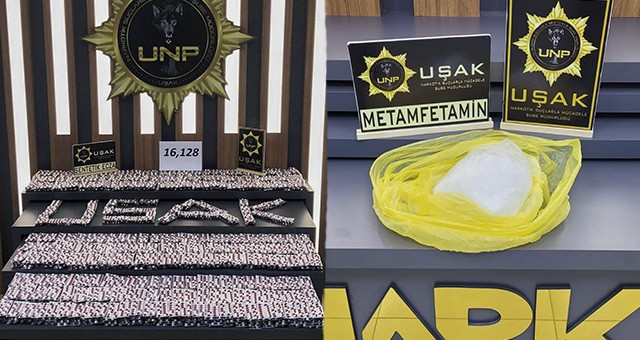 UŞAK'TA OTOMOBİLLERİNDE UYUŞTURUCU BULUNAN 2 KİŞİ TUTUKLANDI