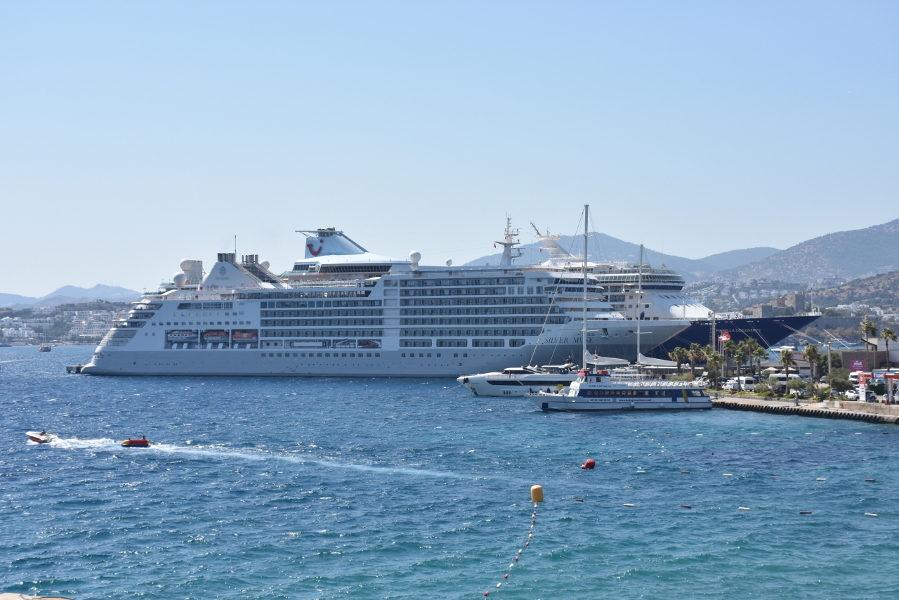 Bodrum'a iki kruvaziyerle 2 bin 406 yolcu geldi