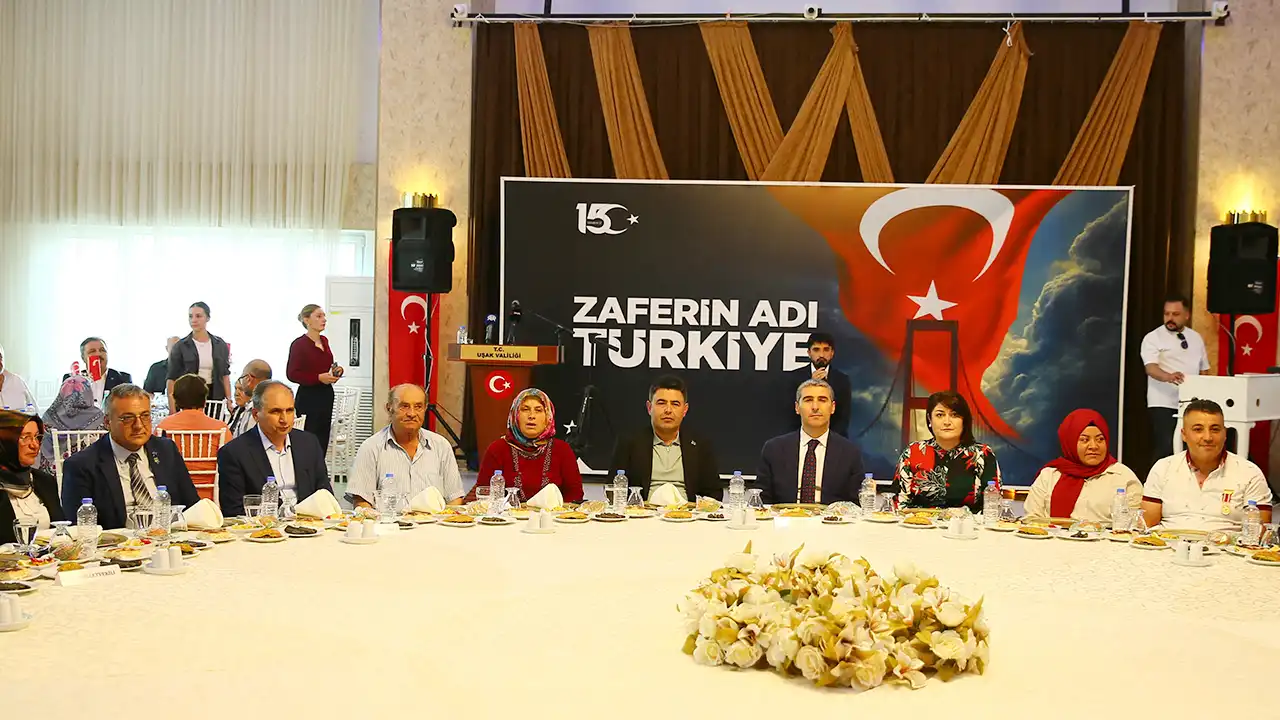 Uşak’ta Şehit Yakınları ve Gaziler Onuruna Anlamlı Buluşma