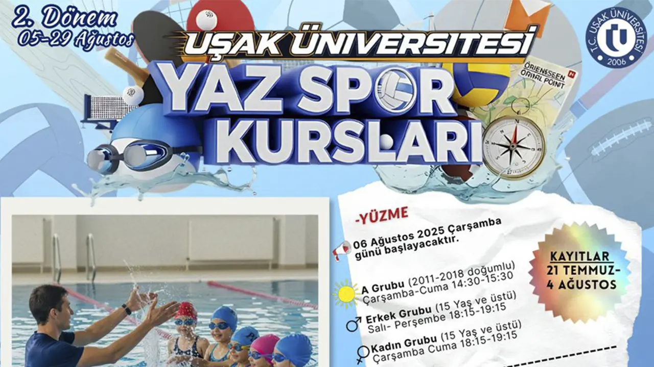 Uşak Üniversitesi’nde Yaz Spor Kursları Başlıyor