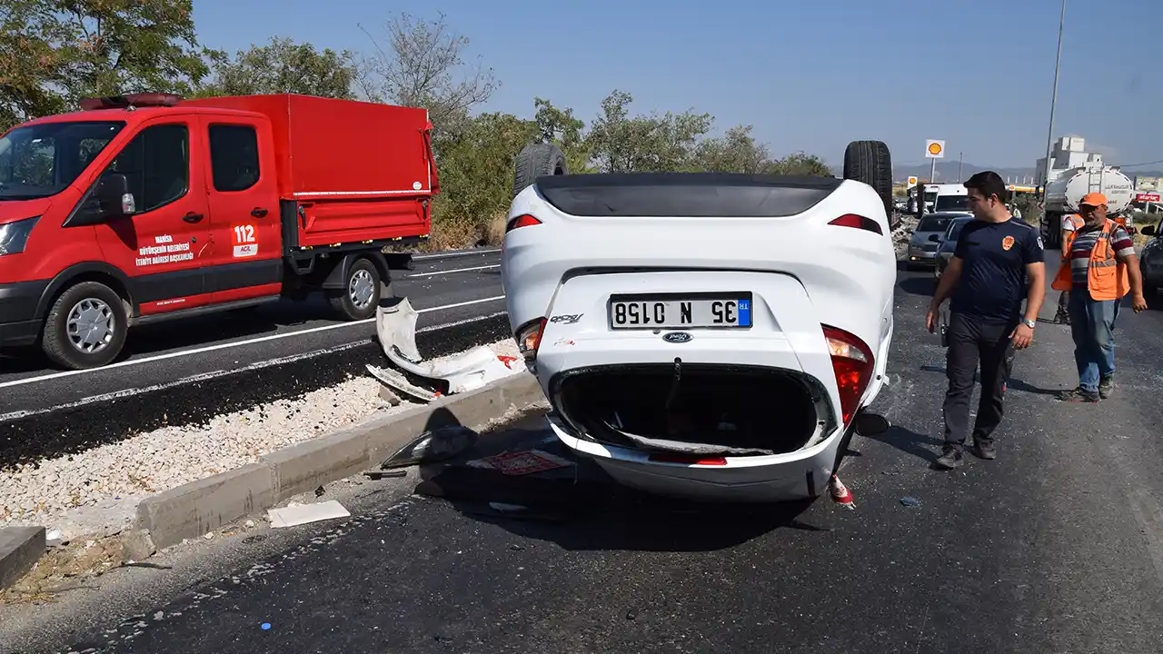 Kontrolden Çıkan Otomobil Takla Attı: 1 Yaralı!