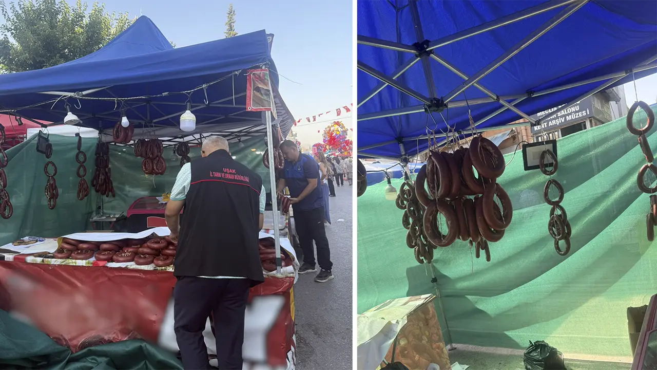 Eşme Kilim Festivali’nde 138 Kilo Sucuğa El Konuldu