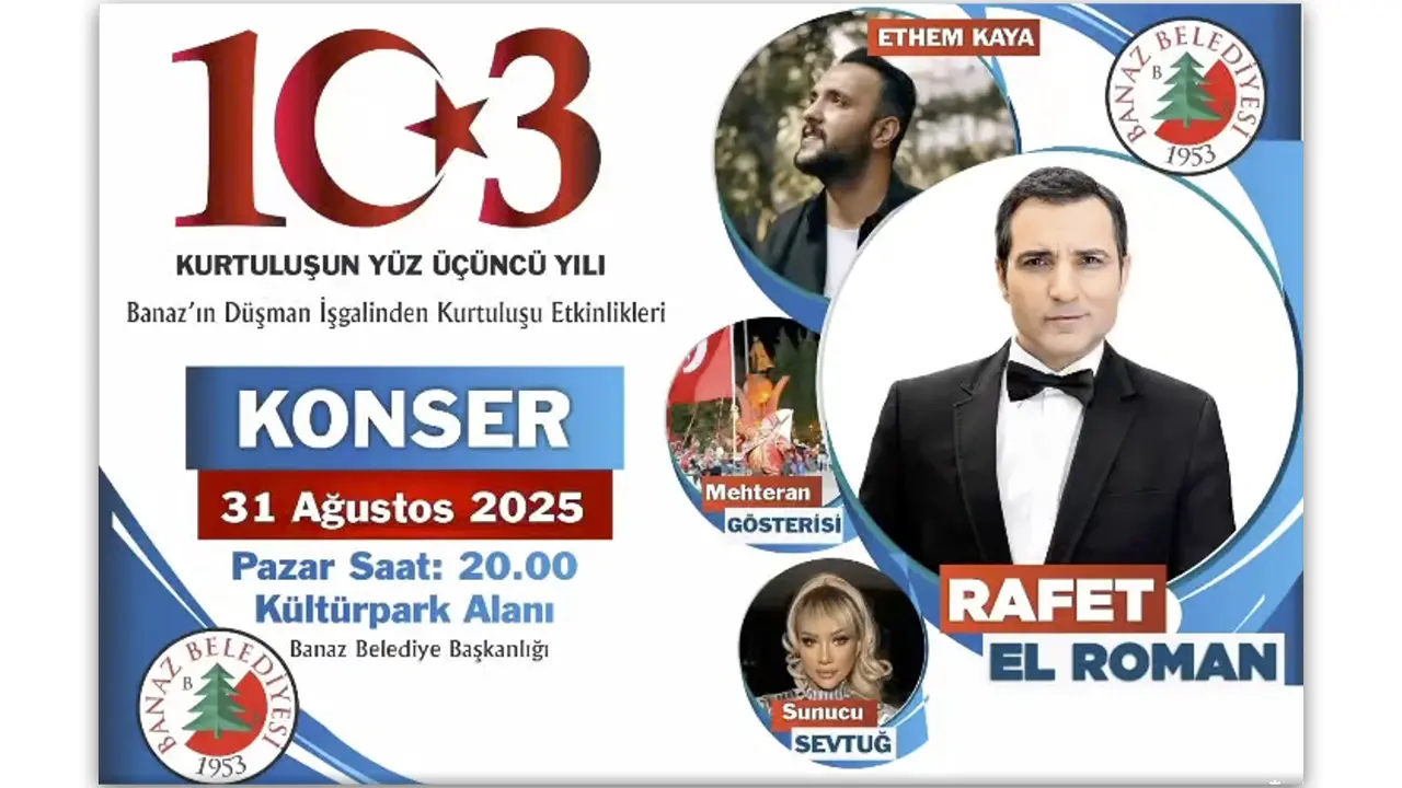 Rafet El Roman Banaz’ta Sahne Alacak