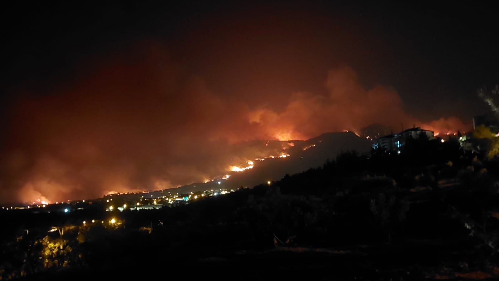 Denizli'nin Buldan ilçesindeki orman yangınına müdahale sürüyor