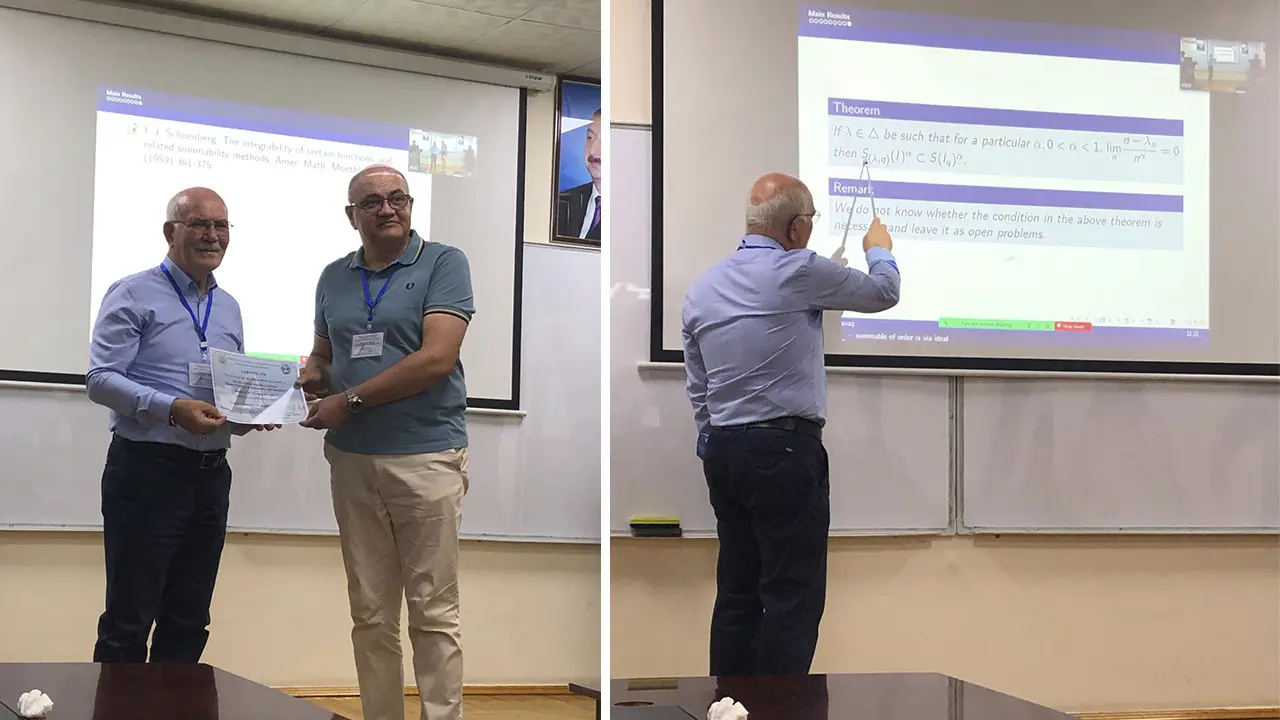 Rektör Savaş, Bakü’de Matematik Kongresi’ne Katıldı