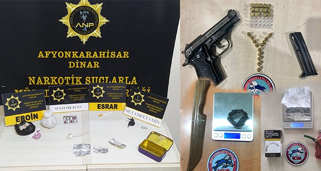 AFYONKARAHİSAR'DA MOTOSİKLETLİ POLİS TİMLERİ DENETİM YAPTI