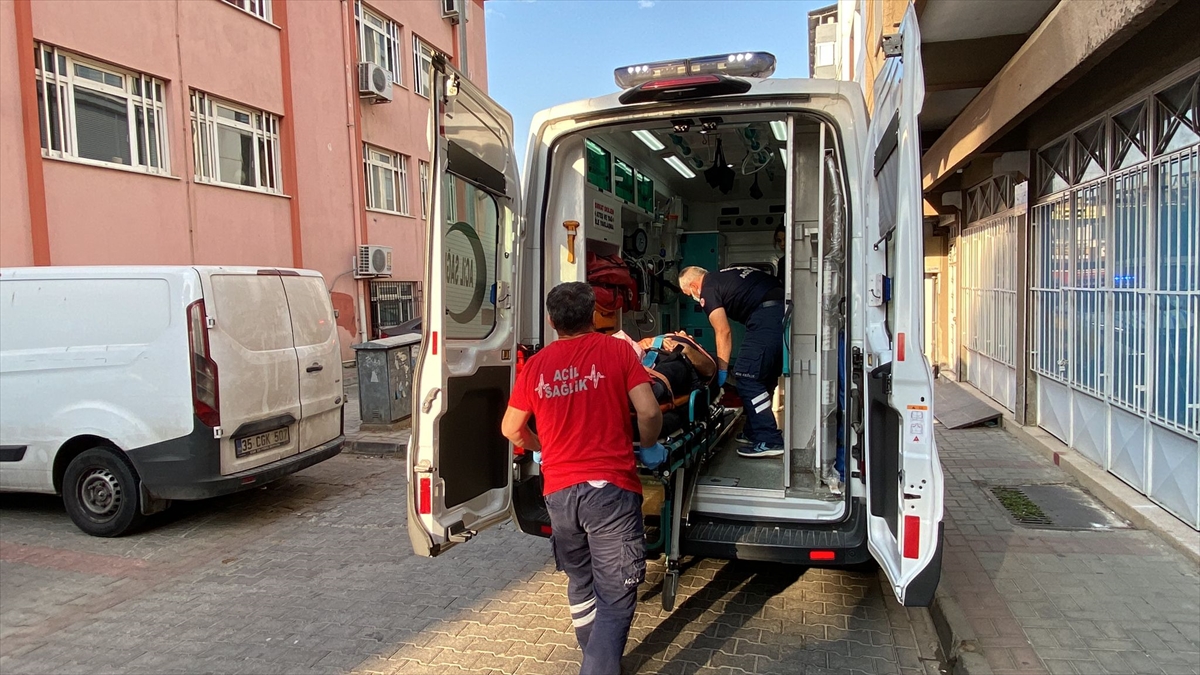 Nazilli'de devrilen motosikletin sürücüsü yaralandı