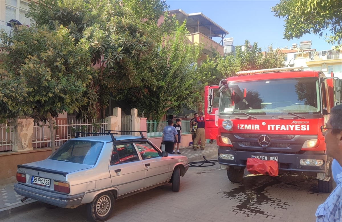 Ödemiş'te evde çıkan yangın söndürüldü