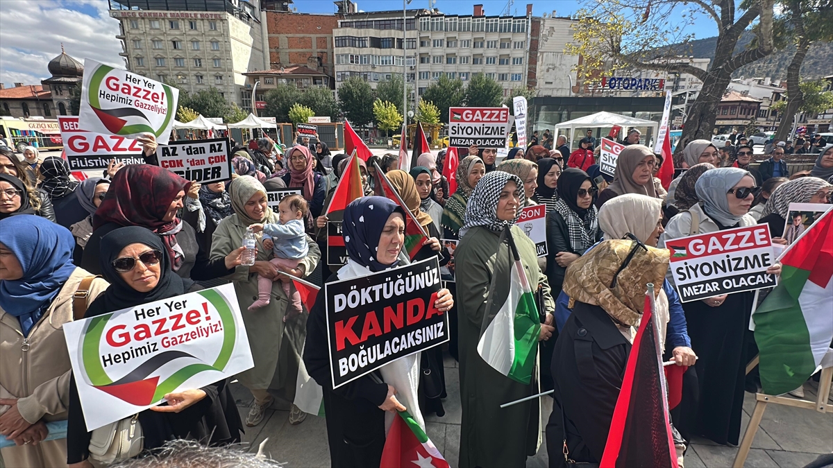 Afyonkarahisar'da Gazze'ye destek açıklaması