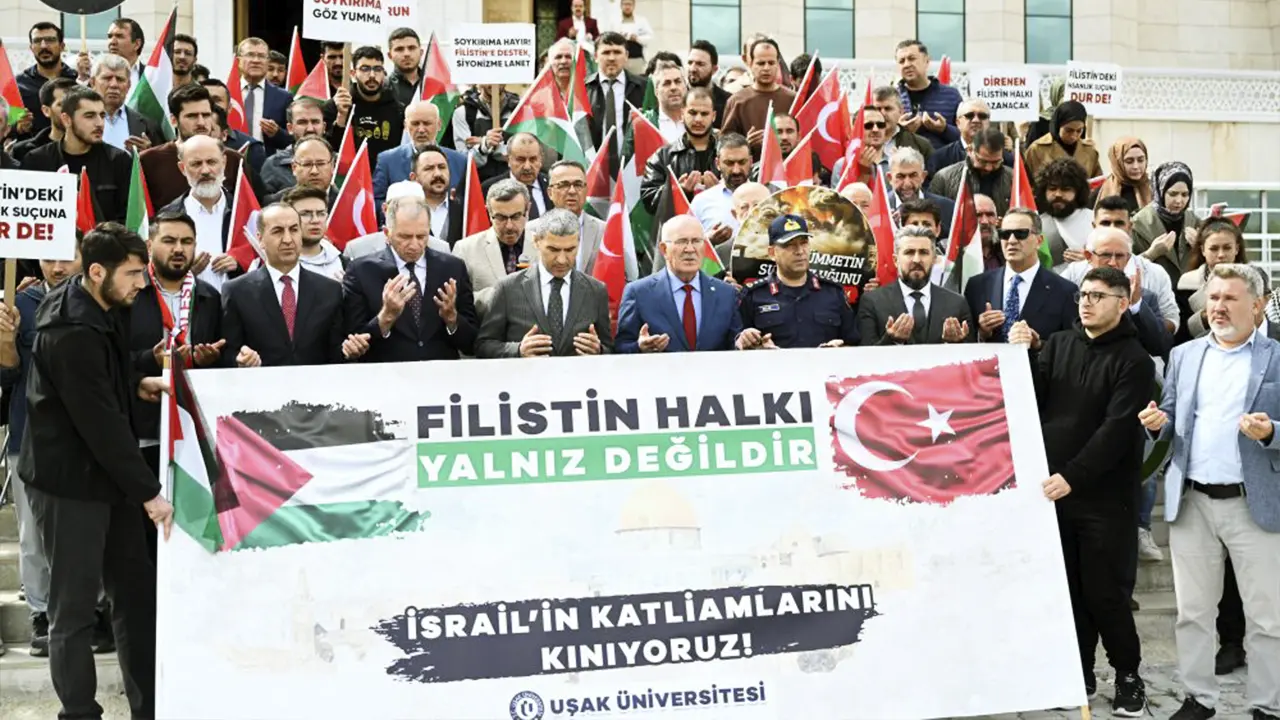 Uşak Üniversitesi’nde Gazze İçin Dualar Yükseldi