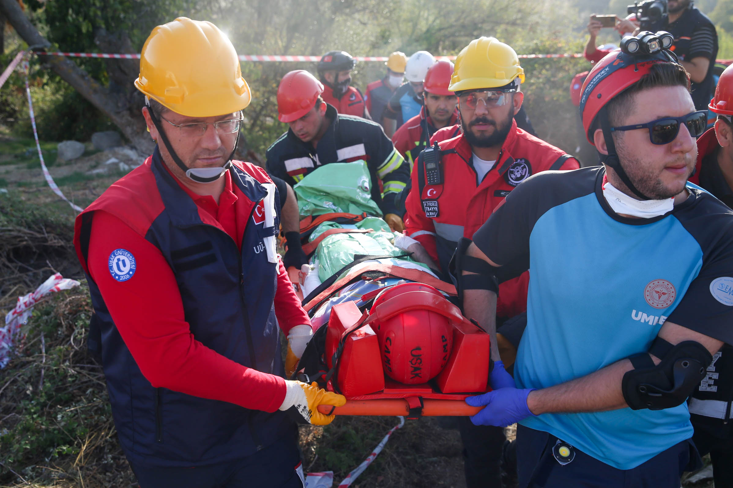 Kütahya'da deprem tatbikatı yapıldı
