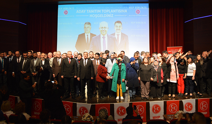 Uşak Milliyetçi Hareket Partisi'nden Coşkulu Aday Tanıtım Toplantısı