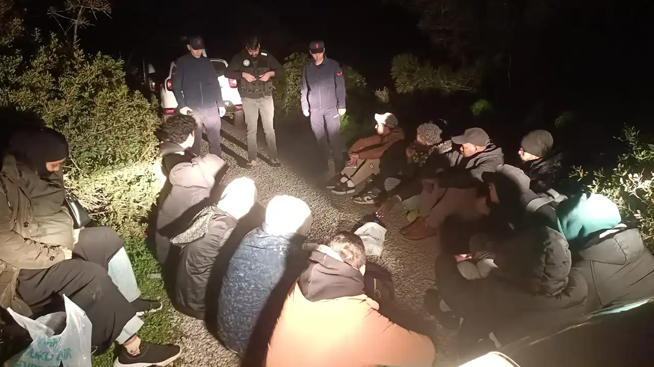 Fethiye'de 40 düzensiz göçmen yakalandı