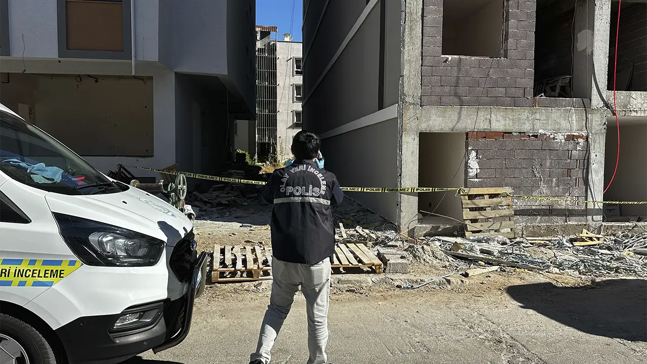 Denizli'de inşaattan düşen işçi öldü