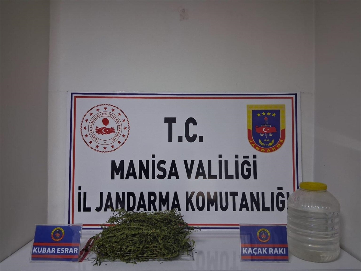 Salihli'de kaçak içki ve uyuşturucu operasyonunda 1 şüpheli yakalandı