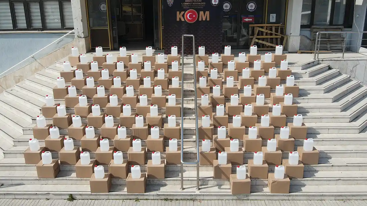 Fethiye'de 1 ton 100 litre etil alkol ve 1 ton 980 litre sahte şarap ele geçirildi