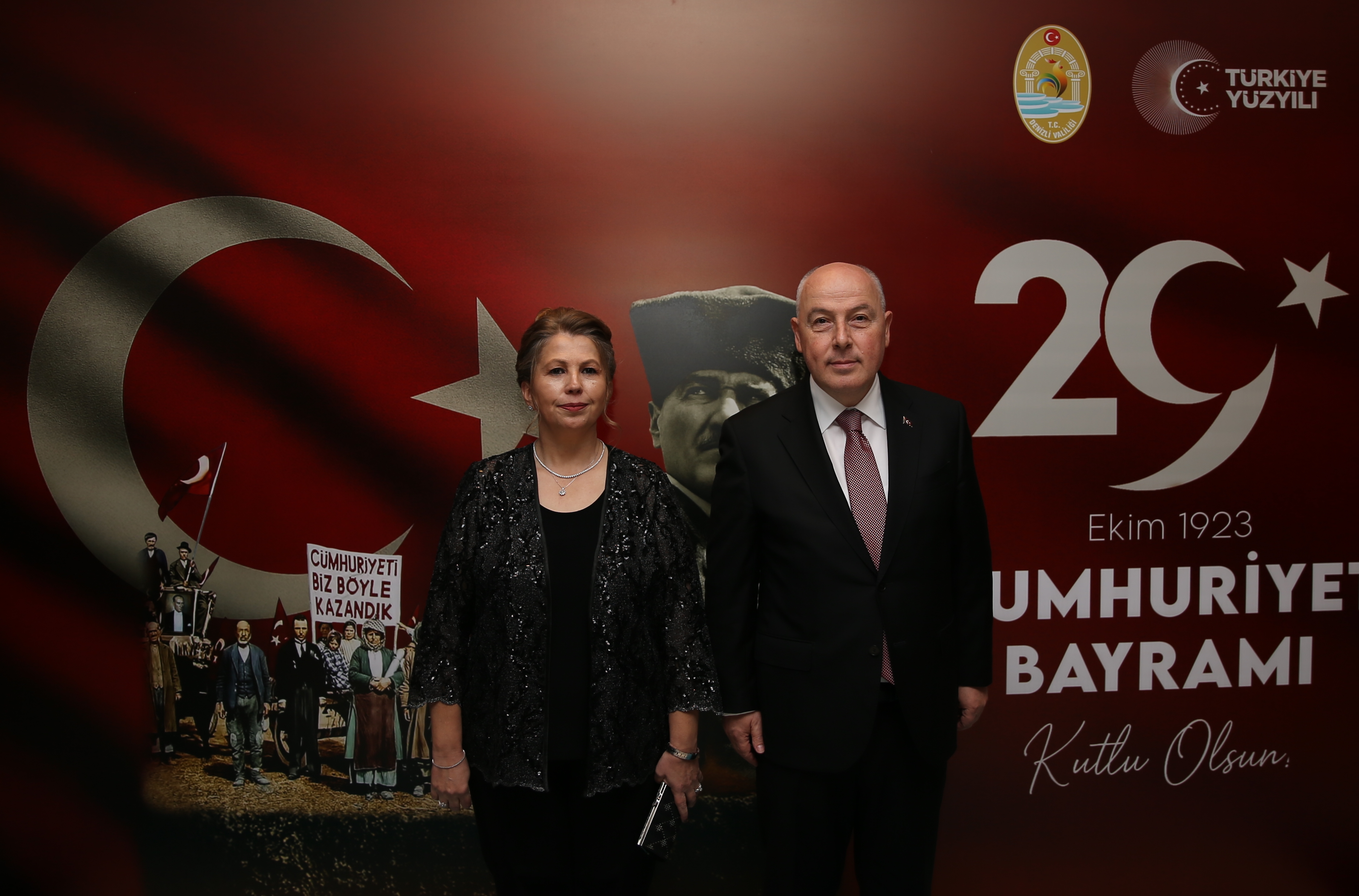Denizli'de 29 Ekim Cumhuriyet Bayramı resepsiyonu verildi