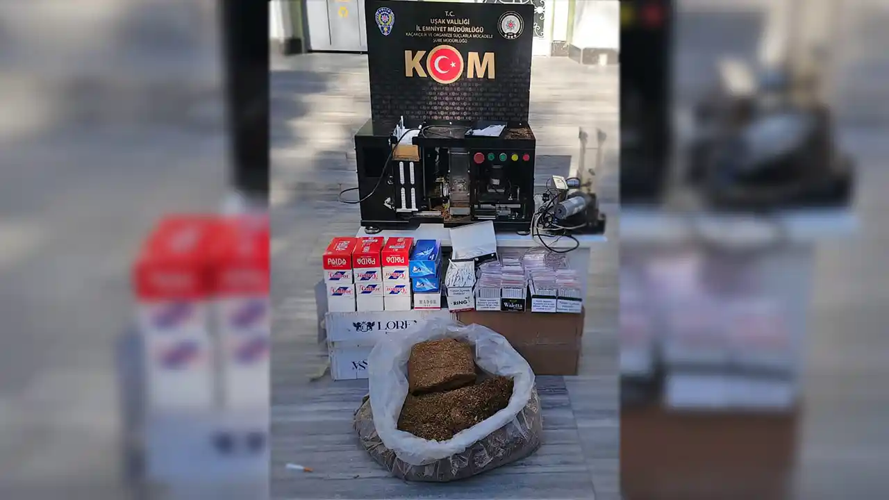 Uşak’ta kaçak tütün operasyonu: 1 gözaltı