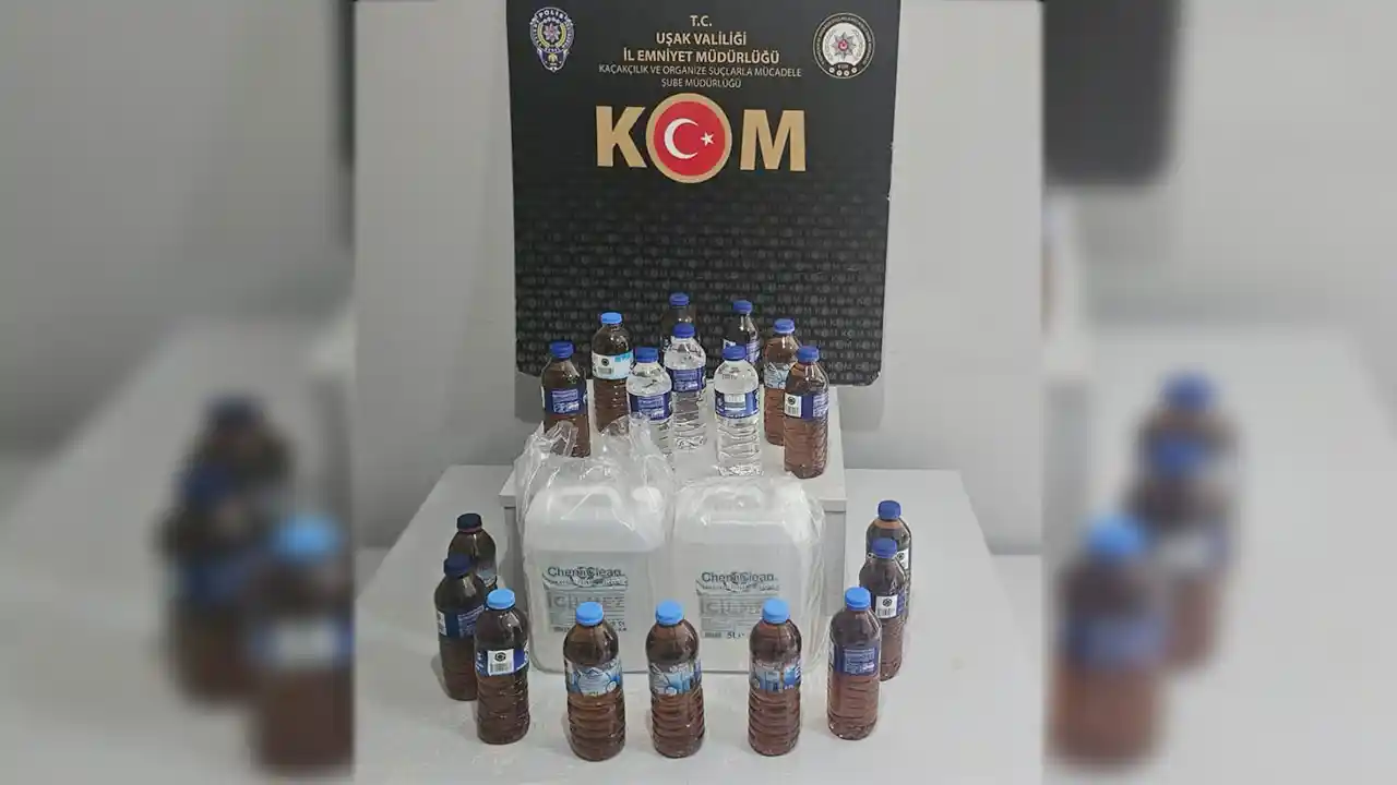 Uşak’ta Kaçak İçki Operasyonu: 1 Kişi Gözaltında!