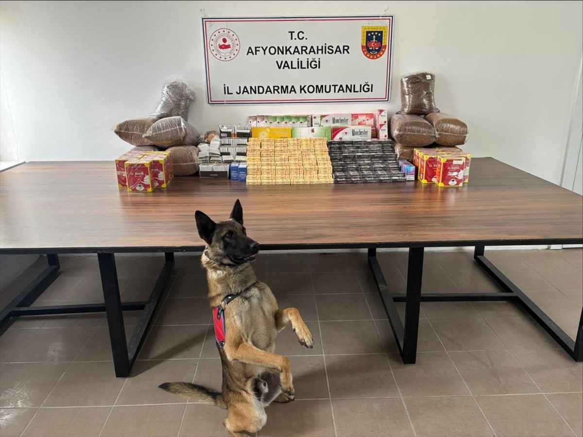 Afyonkarahisar'da kaçakçılık operasyonunda 4 şüpheliye adli işlem uygulandı