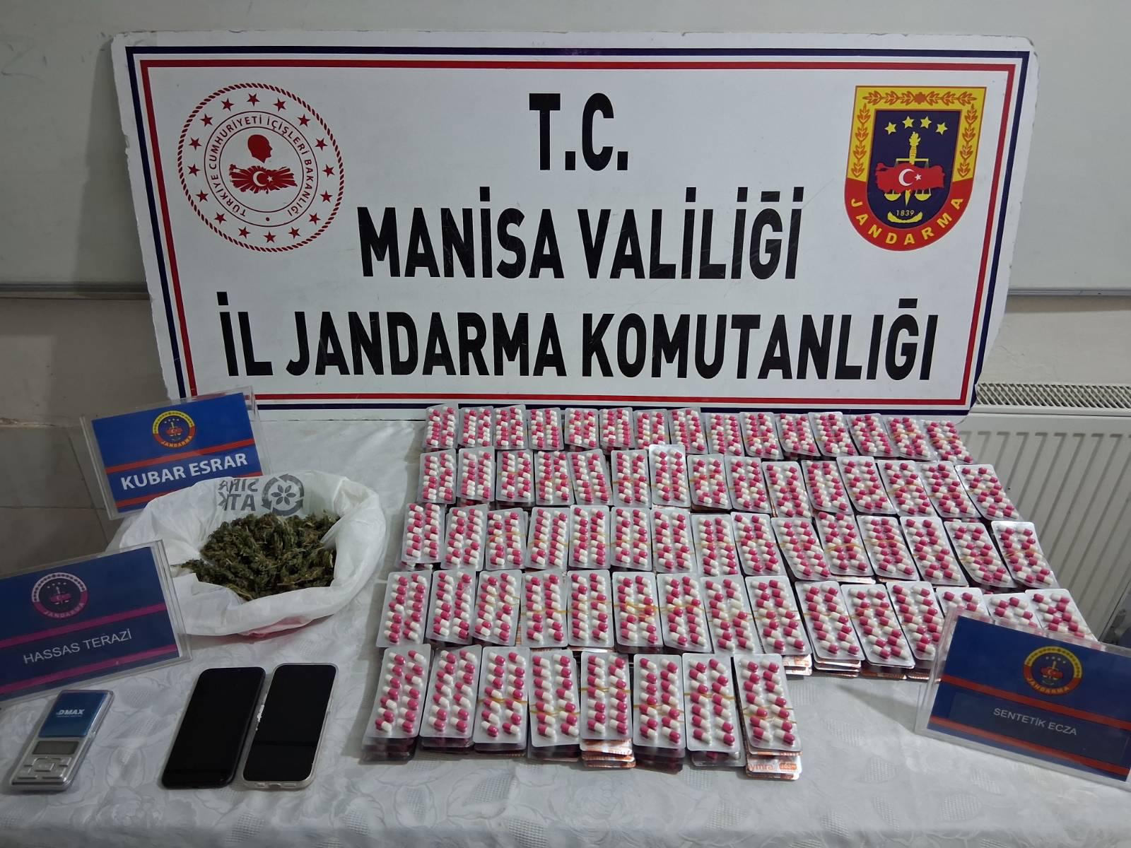 Manisa'da uyuşturucu operasyonunda yakalanan 2 şüpheli tutuklandı