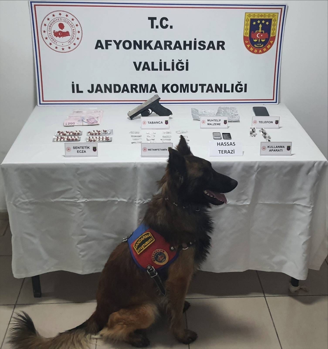 Afyonkarahisar'da uyuşturucu operasyonunda yakalanan şüpheli tutuklandı