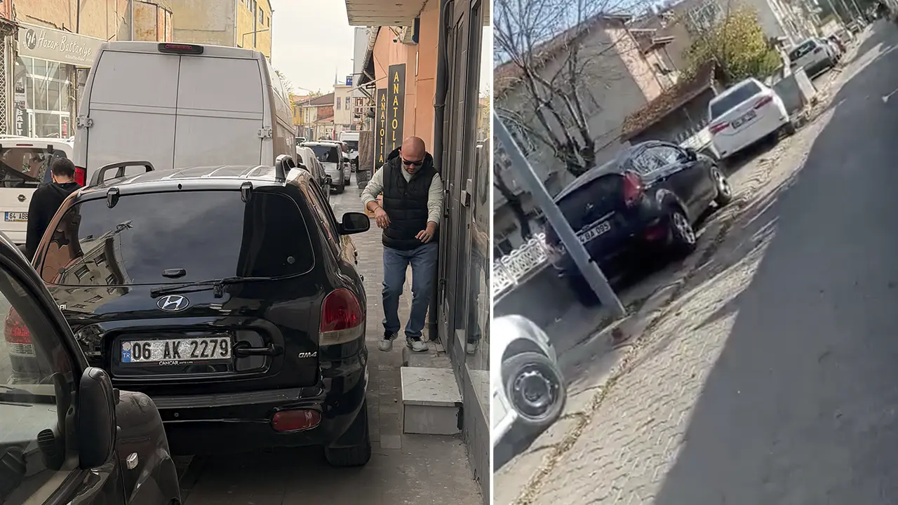 Uşak’ta Arabalar Kaldırımdan, Vatandaşlar Yoldan Gidiyor!