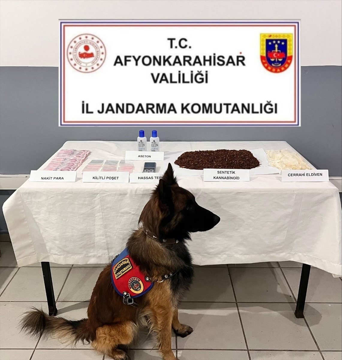 Afyonkarahisar'da uyuşturucu operasyonunda yakalanan 2 şüpheli tutuklandı