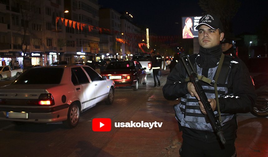 Uşak'ta 150 Polisin Katılımıyla Denetim Yapıldı