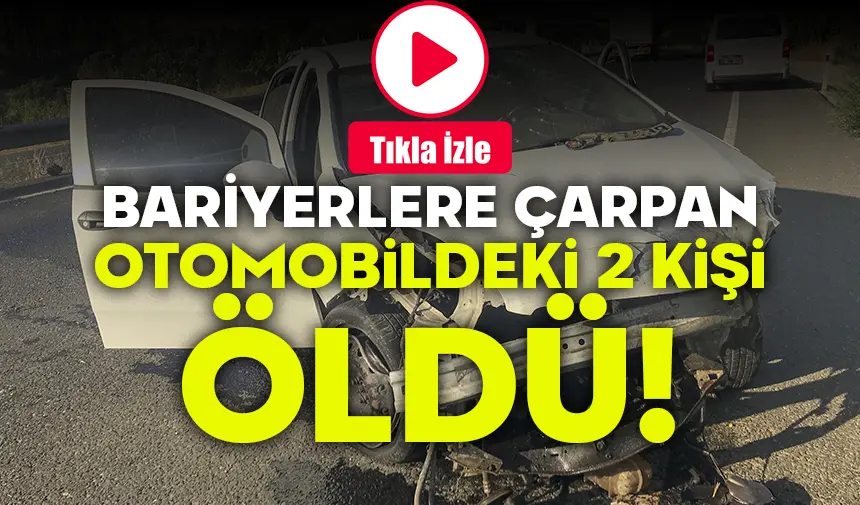 Banaz-Paşacık Mevkiinde Bariyerlere Çarpan Otomobildeki 2 Kişi Öldü-VİDEO GÖRÜNTÜLERİ